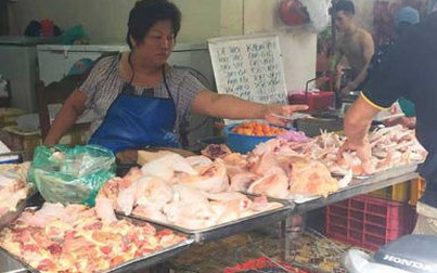 Thịt gà tiếp tục tăng giá tại chợ