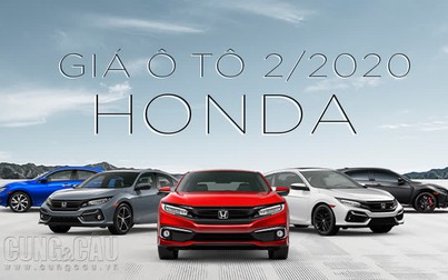 Giá ô tô Honda tháng 2/2020: City từ 559 triệu đồng