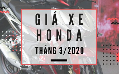 Giá xe máy Honda tháng 3/2020: Giá cao tại đại lý