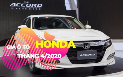 Giá ô tô Honda tháng 4/2020: Accord giữ giá 1,2 tỷ đồng