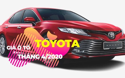 Giá ô tô Toyota tháng 4/2020: Camry giá từ 1,02 tỷ đồng