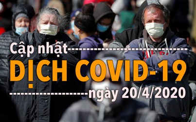 Cập nhật COVID 19 ngày 20/4: Nga rơi vào nhóm 10 nước có nhiều ca nhiễm nhất thế giới