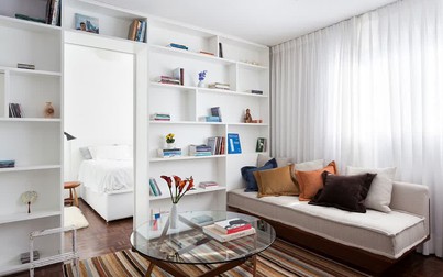 Mẫu thiết kế nội thất căn hộ 30m2 tối ưu diện tích cho cặp vợ chồng trẻ
