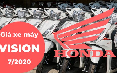 Giá xe máy Honda Vision tháng 7/2020: Giá tại các đại lý cao hơn đề xuất