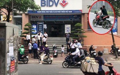 Hai đối tượng nổ súng cướp ngân hàng BIDV tại Hà Nội