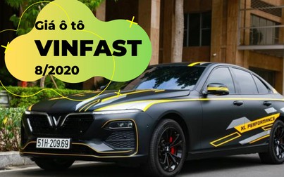 Giá ô tô VinFast tháng 8/2020: Đồng loạt tăng giá