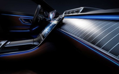 Nội thất Mercedes S-Class 2021 tỏa sáng với hệ thống chiếu sáng mới cực bắt mắt