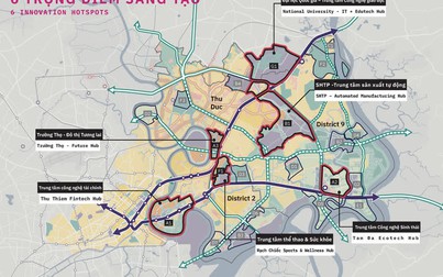 6 khu vực trọng điểm được hiến kế phát triển Thành phố Thủ Đức