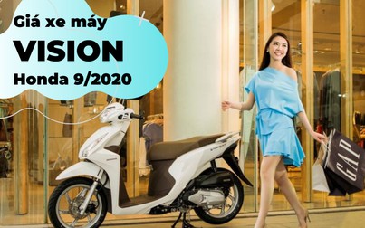 Giá xe máy Honda Vision tháng 9/2020: Thấp nhất từ 34,2 triệu đồng