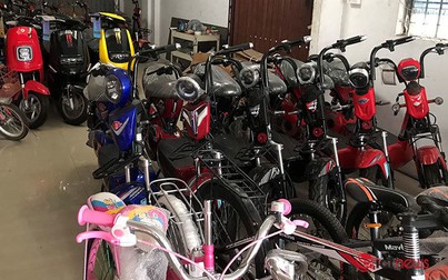Xe đạp điện và linh kiện xe điện lậu 'làm loạn' thị trường Việt