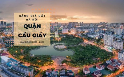 Bảng giá đất quận Cầu Giấy, Hà Nội giai đoạn 2020 - 2024: Cao nhất 55 triệu/m2