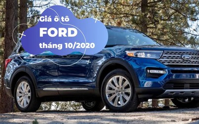 Bảng giá ô tô Ford mới nhất tháng 10/2020