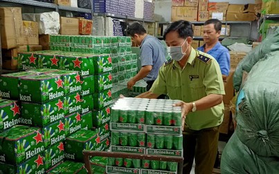 Tiêu hủy hàng trăm thùng bia Heineken