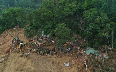 Vụ sạt lở đất ở Trà Mai khiến 1 người bị vùi lấp