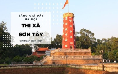 Bảng giá đất thị xã Sơn Tây, Hà Nội giai đoạn 2020 - 2024: Cao nhất 19 triệu/m2