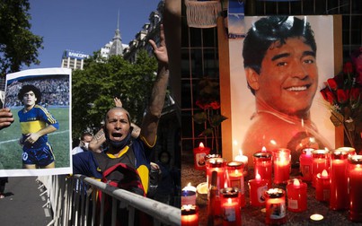 Huyền thoại bóng đá Maradona được an táng cạnh cha mẹ
