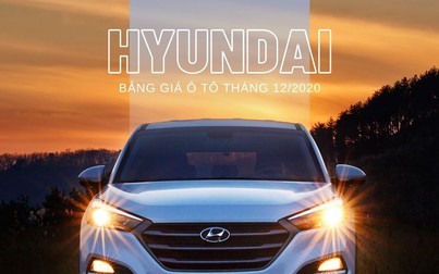 Bảng giá ô tô Hyundai mới nhất tháng 12/2020