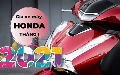 Giá xe máy Honda tháng 1/2021: Tay ga tăng giá 1,5 triệu đồng