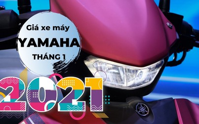 Giá xe máy Yamaha tháng 1/2021: Xe số giảm giá, ra mắt Exciter 155 VVA
