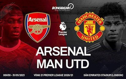 Lịch thi đấu bóng đá hôm nay 30/1: Arsenal - Manchester United