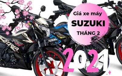 Giá xe máy Suzuki tháng 2/2021: GSX-R150 được hỗ trợ phí trước bạ