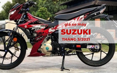 Giá xe máy Suzuki tháng 3/2021: Raider FI giữ giá 48,9 triệu đồng