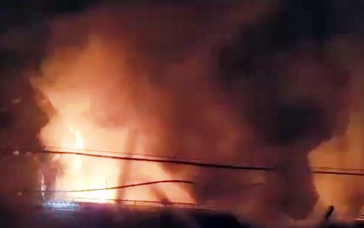 Bãi giữ xe CSGT TP Thủ Đức bị cháy