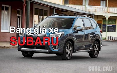 Bảng giá ô tô Subaru năm 2021 cập nhật mới nhất