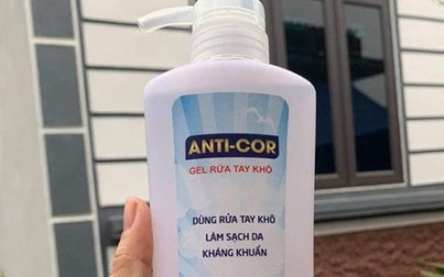 Thu hồi gel rửa tay khô ANTI-COR trên toàn quốc