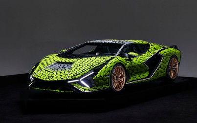 Siêu xe Lamborghini Sian làm từ Lego nặng 2.200 kg