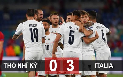 Kết quả Thổ Nhĩ Kỳ 0 - 3 Italia: Immobile nổ súng giành 3 điểm cho Thiên thanh