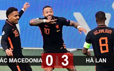 Hà Lan toàn thắng với màn thị uy sức mạnh trước Bắc Macedonia 