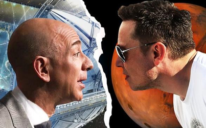 Elon Musk và Jeff Bezos cạnh tranh khốc liệt cuộc đua lên mặt trăng 