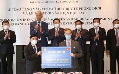 Bỉ tặng Việt Nam 100.000 liều vaccine AstraZeneca 