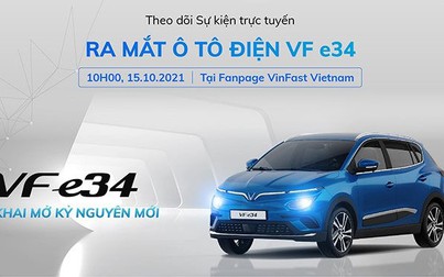 VinFast ra mắt ô tô điện VF e34 lúc 10h hôm nay