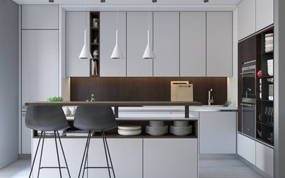 Thiết kế phòng bếp theo phong cách tối giản