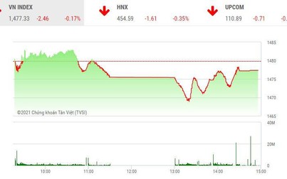 Giao dịch chứng khoán chiều 20/12: Thị trường giảm điểm, cổ phiếu vừa và nhỏ nóng trở lại