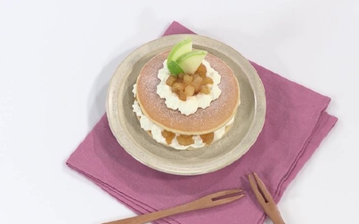 Món ngon mỗi ngày: Pancake nhân táo
