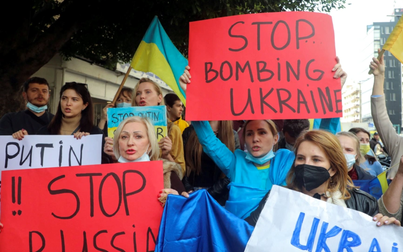 Người biểu tình khắp thế giới ủng hộ Ukraina