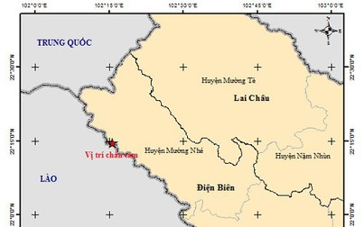 Động đất 3,6 độ richter tại huyện Mường Nhé, Điện Biên