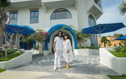 Cặp đôi Cẩm Vân - Khắc Triệu tận hưởng kỳ nghỉ dưỡng đầy sôi động tại siêu thành phố biển