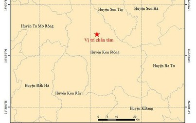 Kon Tum lại xảy ra 2 trận động đất ở huyện Kon Plông