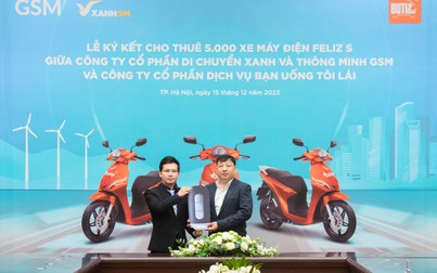 Công ty Bạn Uống Tôi Lái thuê 5.000 xe máy điện VinFast từ GSM, triển khai tại 13 tỉnh
