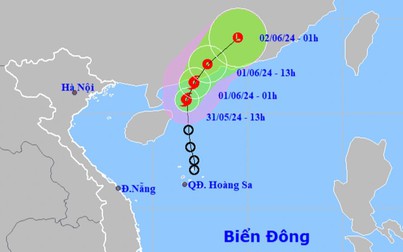 Áp thấp nhiệt đới mạnh lên thành bão số 1 trên Biển Đông