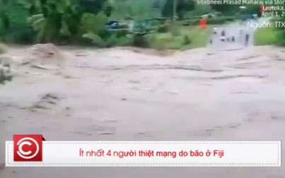 Bốn người thiệt mạng do bão nhiệt đới Josie ở Fiji