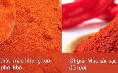 Cách phân biệt bột ớt thật và bột ớt giả