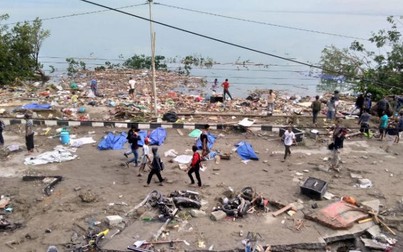 Sóng thần cao 2m tấn công thành phố ở Indonesia, hàng chục người thiệt mạng