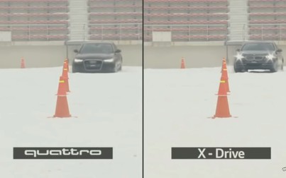 Audi Quattro, Mercedes 4matic và BMW Xdrive so tài trên tuyết