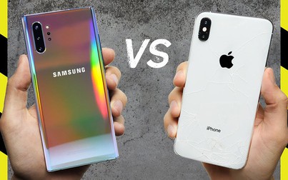 Thả rơi Galaxy Note10+ và iPhone XS Max, Flagship nào bền hơn?