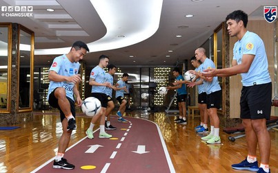 Đội tuyển Thái Lan có buổi tập "kín tuyệt đối" tại khách sạn Grand Plaza ở Việt Nam